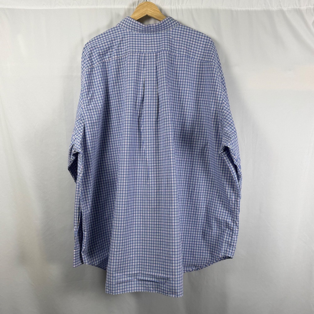 Ralph Lauren Tattersall Check Button Down Shirt Plaid Long Sleeve OCBD Mens 3XB - Picture 8 of 9